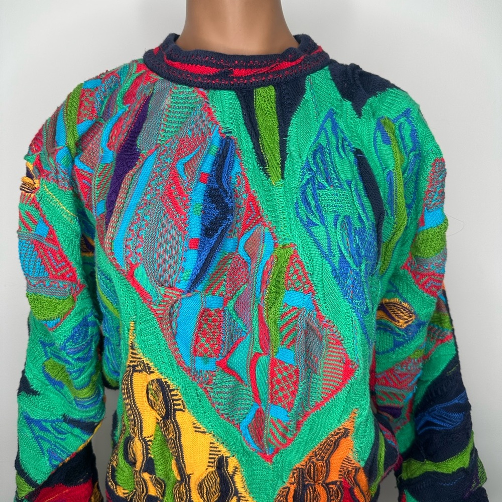 COOGI Vintage 3D Knit 1990s Super Rare Multicolor Size S cotton Used